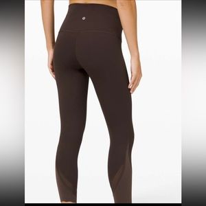 Lululemon French press high rise wunder under crop size 8